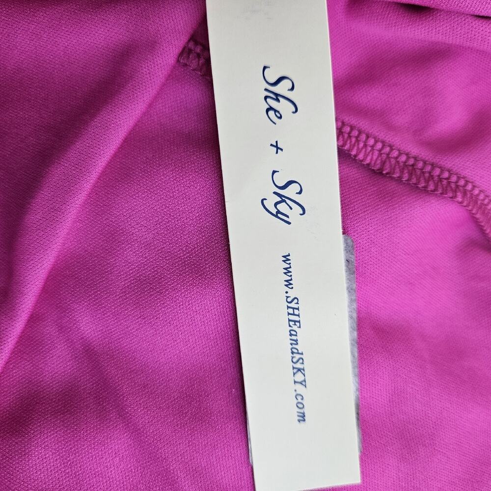 She + Sky Women’s Dress Sz. Small Hop Pink Strapless NWT Lined Barbie Worthy - Picture 8 of 10